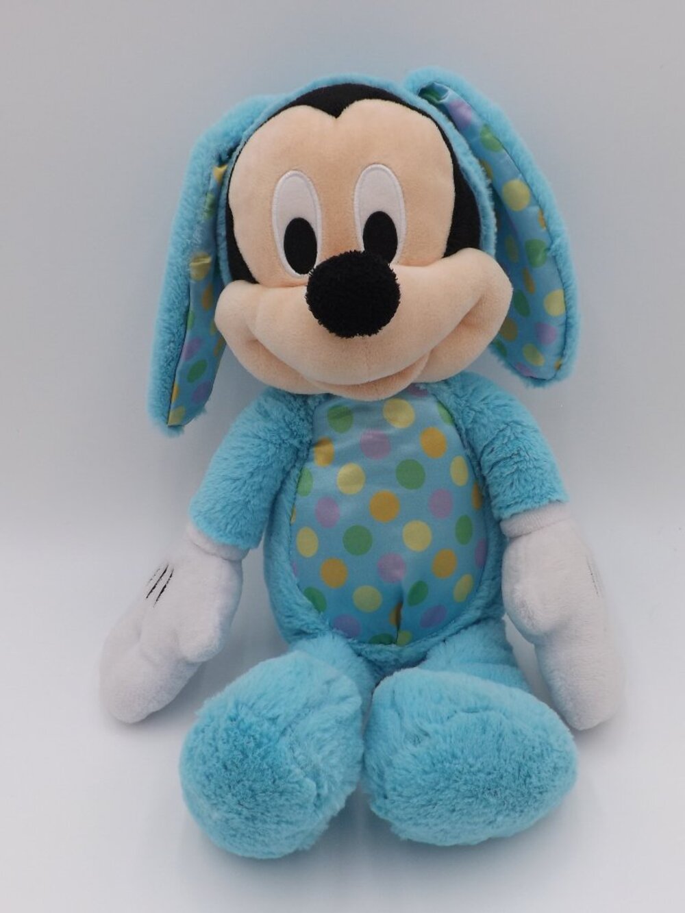 Disney Mickey Mouse Easter Bunny Holiday Plush Toy Blue/Multicolor